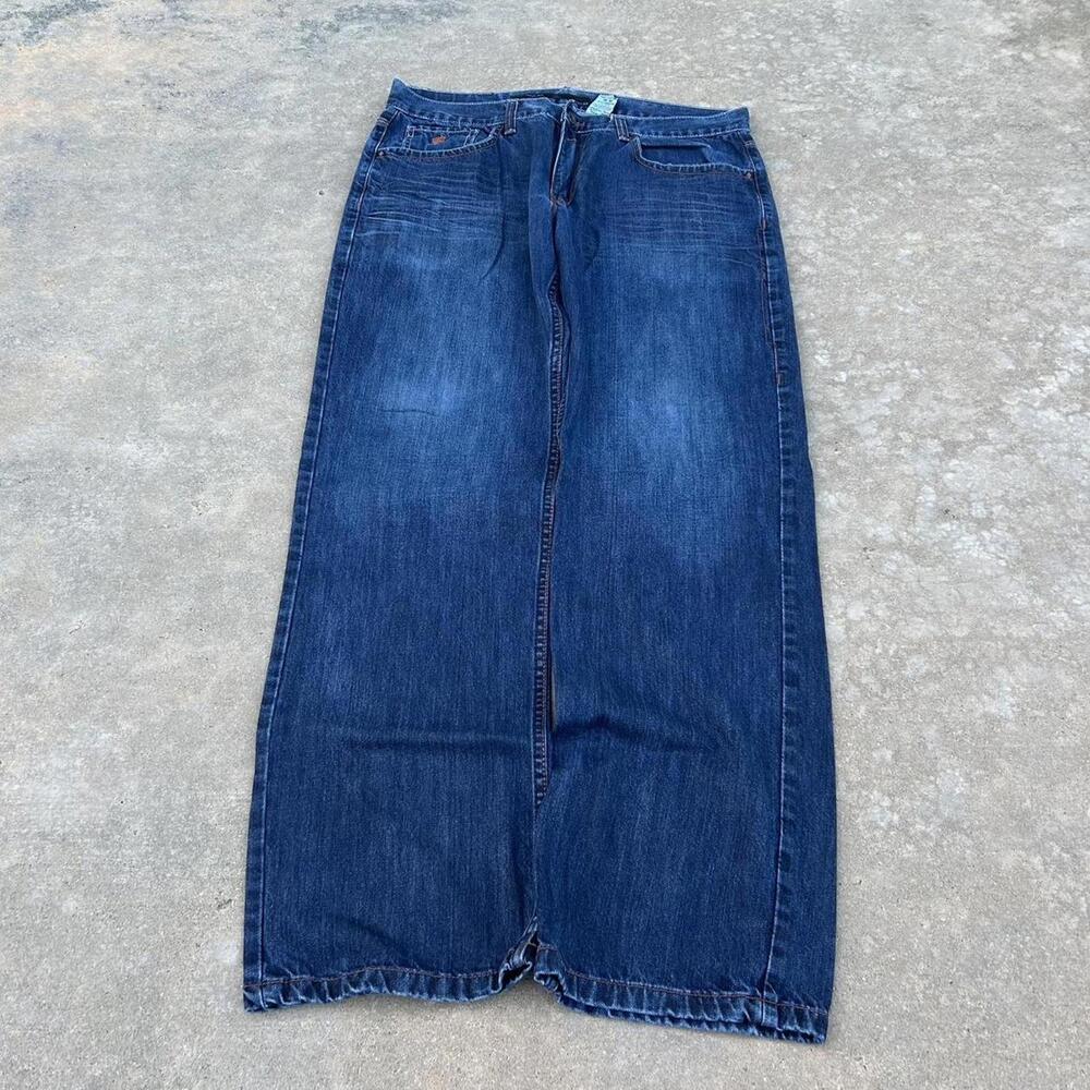 Vintage Loose Fit Y2k Baggy Grunge Flared Skater Rocawear Denim